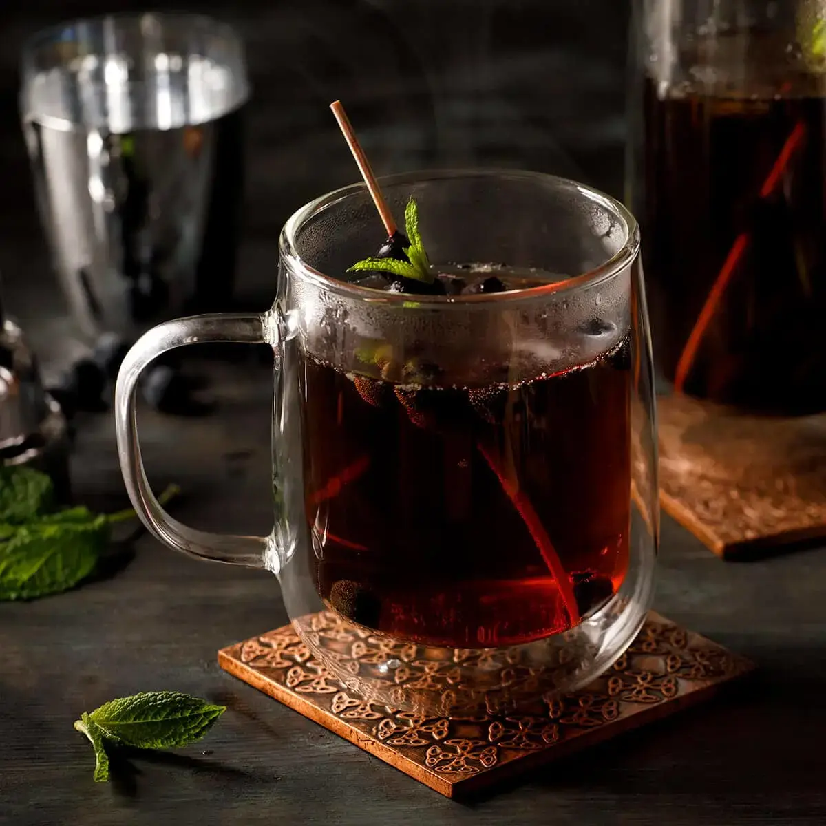 Blueberry and Ginger Hot Toddy