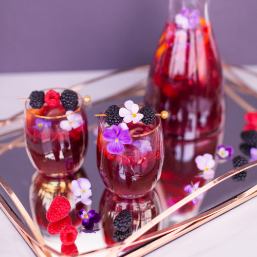 Sparkling Rosemary Berry Sangria