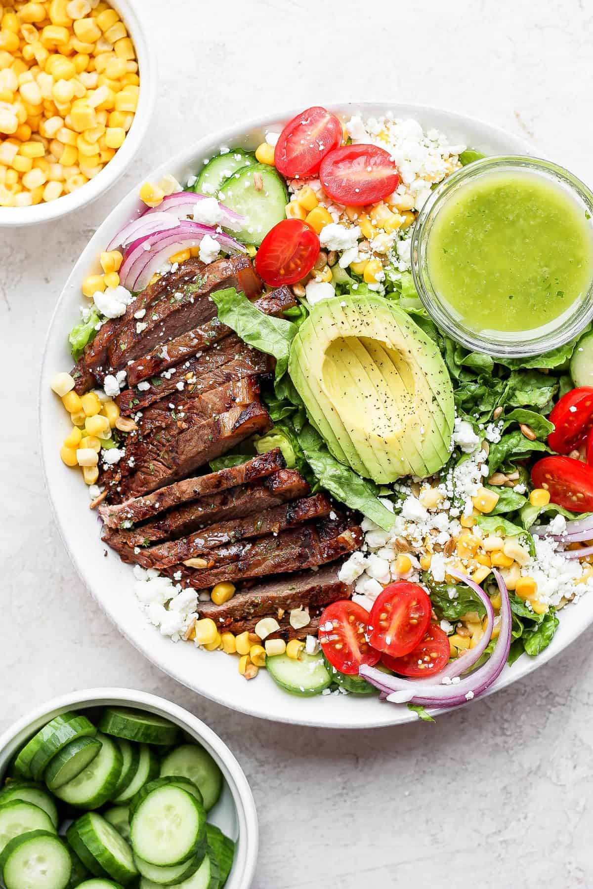 Beef-steak salad